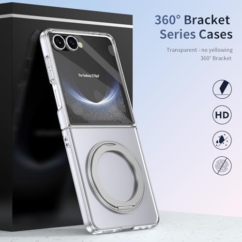 Coque Samsung Z Flip8 antichoc étui rigide PC avec charge sans fil argent - 3
