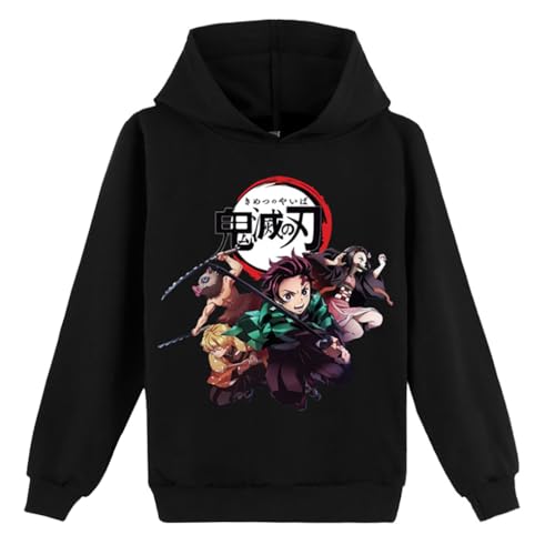 D.O.T Boys Girls Anime Slayer Tracksuit Pullover Hoodie Jogging Pants Set 2 Pieces Sweatshirt for Kids 2-15Years2