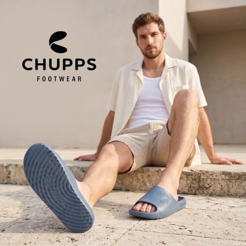 Image of CHUPPS Chupster Men's Orthopedic Slippers | Soft Cushioned Footbed | Lightweight Flip Flops | Anti-Skid Sole | Comfortable Daily Wear Chappals