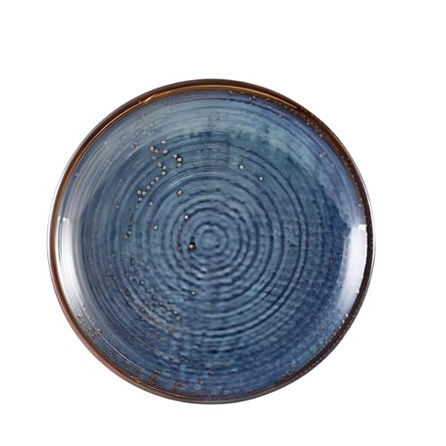 Genware Terra Porcelain, Aqua Blue, Deep Coupe Plate, 250mm, DC-PBL25, Pack of 6, 250mm Diameter, 40mm Height - Image 2