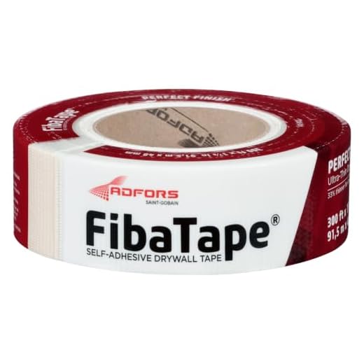 FibaTape FDW8654-U Perfect Finish, Ultra-Thin Joint Drywall Tape, 1-7/8 in. x 300 ft, White