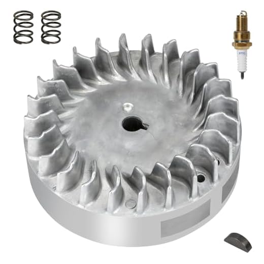 FVRITO Aluminum Flywheel 10krpm for Predator 212 Non hemi Engine Ghost 212cc 224cc 69730 69736 6.5hp GX200 196cc BSP Tilly Coleman CT200U BT200X Mini Bike Performance Parts with Key & Valve Springs