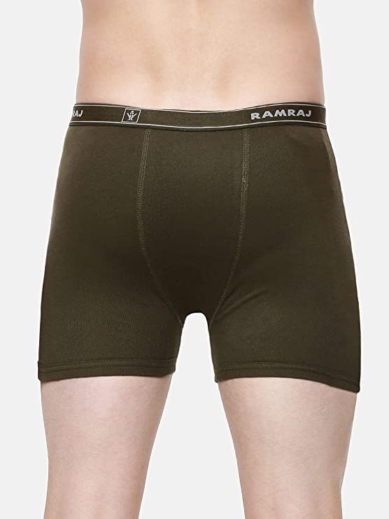Image of RAMRAJ COTTON Men Cotton Trunks - Multicolor| Outer Elastic Waistband With Double Side Pockets