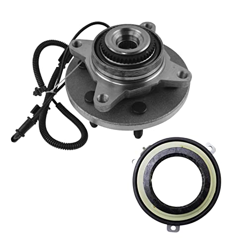 Image of TRQ Front Wheel Bearing and Hub Assembly Compatible with 2010 Ford F-150 AWD 6 Lug Wheels 2011-14 4WD 2011-14 Expedition 2011-14 Lincoln Navigator