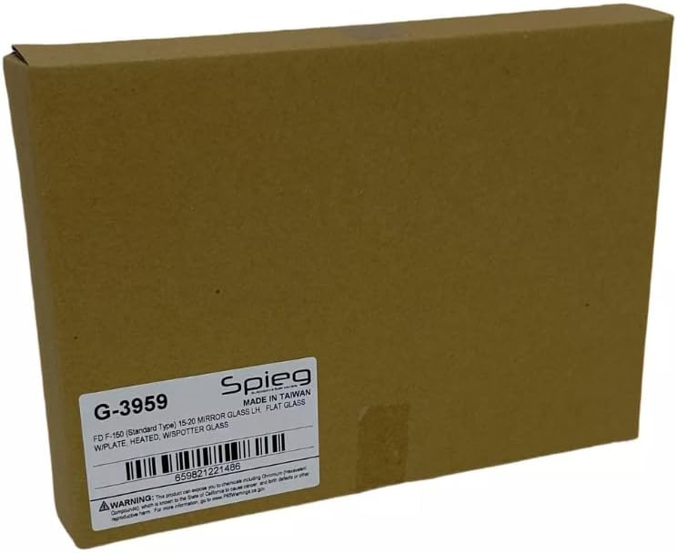 Spieg Driver Side Mirror Glass for Ford F150 2015-2020 Heated Spotter Glass with Backing Plate | Left Side View Mirror Glass for JL3Z-17K707-A