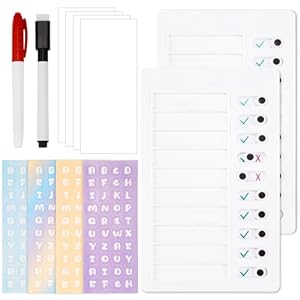 Faelnk 2 Stück Abwischbare Checklist Boards