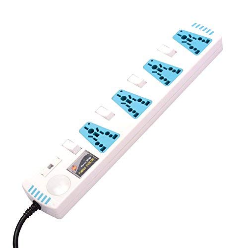 Computer Power Strip 4 way Individual Switch (1.5m) COPPER Amazon.in