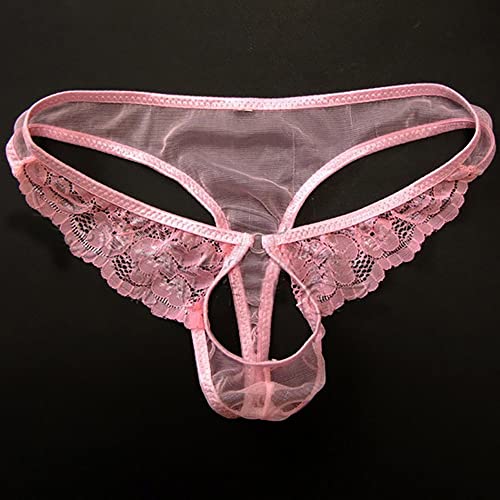 Mens Hollow Out Lace Panties for Men Sissy Gay Underwear Thongs2