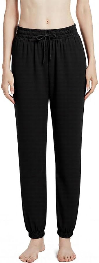 Women Breathable Quick Dry Ice Silk Pants, Girl Drawstring Running Sweatpants Loose Anti-Mosquito, Sun Protection, Elastic