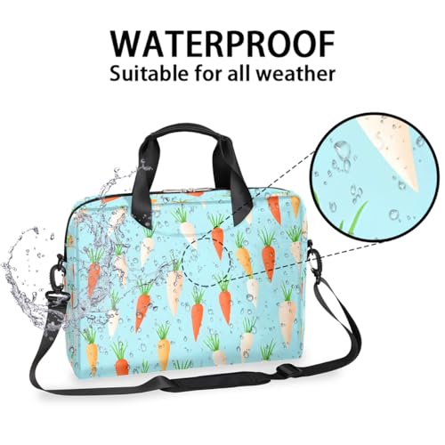 Bolsa para laptop con patrón de zanahoria 15.6" miniatura 3