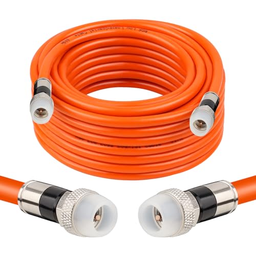 Câble coaxial RG6 de 7,6 m pour TV internet haut débit extérieur étanche 75 Ohm