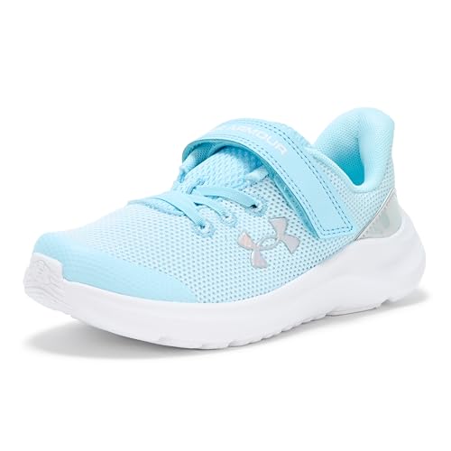 Under Armour Scarpe da ginnastica da ragazza con chiusura alternata, (494) Ruscello/Ruscello/Iridescente, 12.5 Little Kid