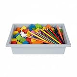roba Spielwanne Outdoor+ - Zubehör für Outdoor-Spielmöbel, Matschküche & Matschtisch - Einsatz für Sand, Wasser und Spielideen - ca. 6-7 Liter - Grau