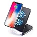 SONRU Fast Wireless Charger Pad Phone Stand, 10W Qi Charger for iPhone XS/X/8/8 Plus, S9/S9+, S8/S8+, S7/S7 Edge, S6/S6 Edge, Note 8/5, etc