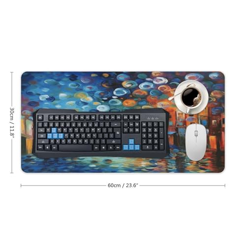 Colored Painting Desk Pad con Base de Goma Grande miniatura 2