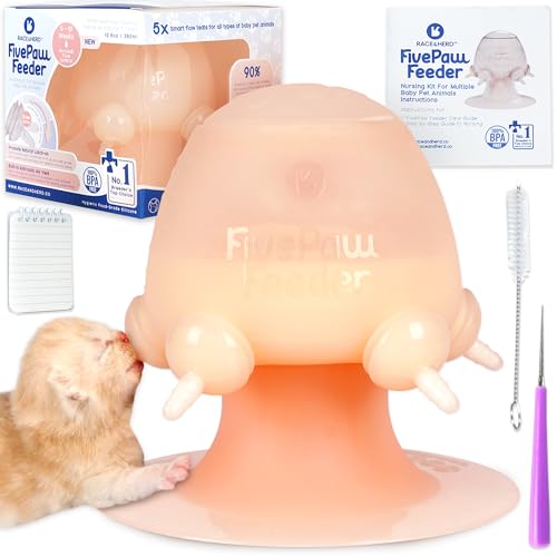 Raceherd Fivepaw Kitten Puppy Feeders for Multiple Puppies of 5 | Puppy Bottles for Nursing Puppy Milk Feeder  Puppy Nipple Feeder Silicone Puppy Feeder with Nipples 128 Fl Oz Natural  Cucciolini Doodles Raceherd fivepaw kitten puppy feeders for multiple puppies of 5 | puppy bottles for nursing puppy milk feeder  puppy nipple feeder silicone puppy feeder with nipples 12 8 fl oz natural   cucciolini doodles