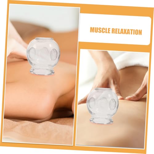 Juego de 5 ventosas de vidrio para terapia de ventosaterapia, masaje de vacío para alivio muscular corporal, terapia tradicional china con excelente conductividad térmica y diseño versátil miniatura 7
