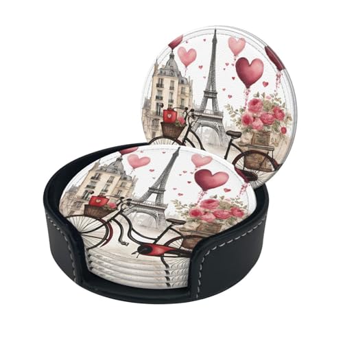 Dessous de verre Love Paris pour apéritif et décoration de table