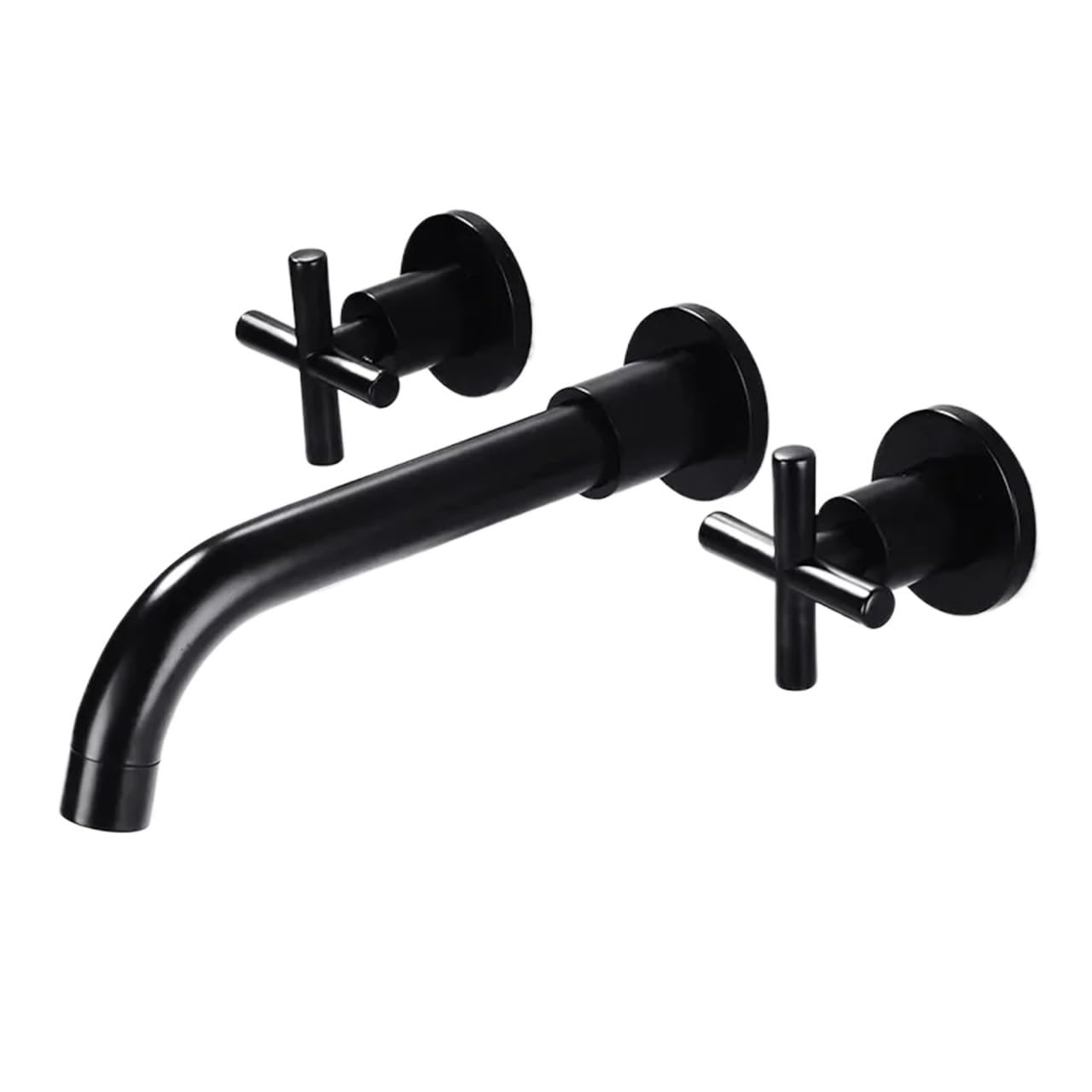 Naqzrxpml Color2 Wall Mounted Bathtub Basin Mixer Faucet Dual Handle Black For Shower(Color2)