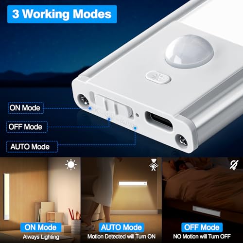 30CM Under Cabinet Kitchen Lights with Motion Sensor - Image 2