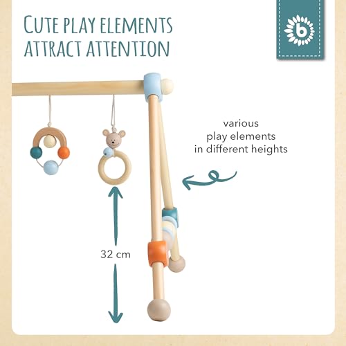 BIECO | baby gym | baby play gym | play gym | play gym for newborn baby | wooden baby toy | baby activity gym | baby play | wooden baby gym | wooden play gym | activity gym | baby floor gym - Image 3