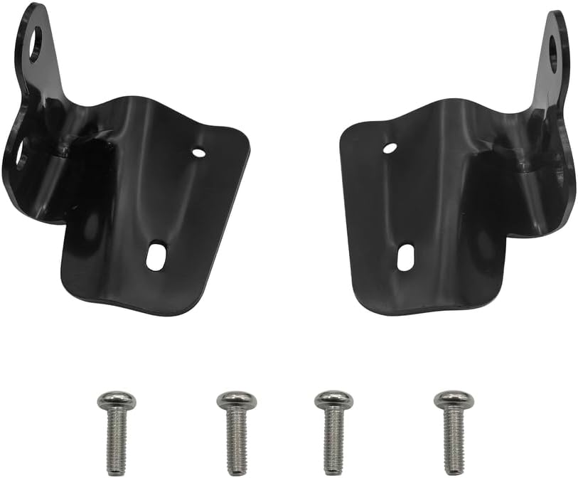 2Pcs Soft Top Bow Bracket & Hardware Kit Fits with Pack of 4 Screws for 2007 2008 2009 2010 2011 2012 Jeep Wrangler 4-Door Replace 55397228AB 55397229AB 6503259