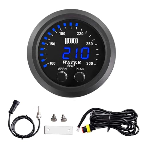 Image of 52mm Water Temperature Gauge with 1 /8 NPT Sensor with Alarm