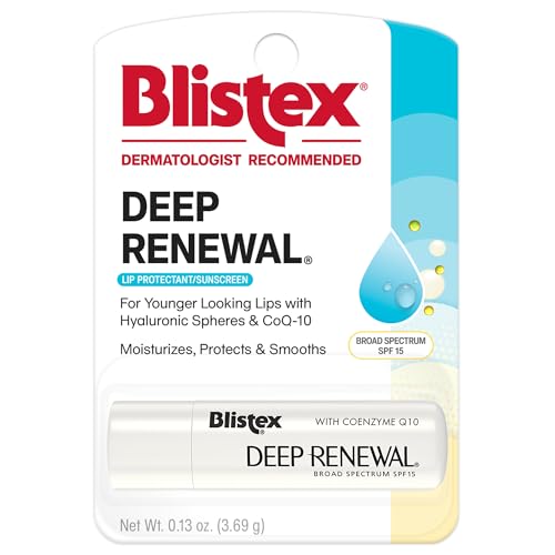 Blistex SPF 15 Deep Renewal Lip Protectant,for Younger lokking Lips, 0.13 Ounce