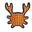 Orange Medium Crab