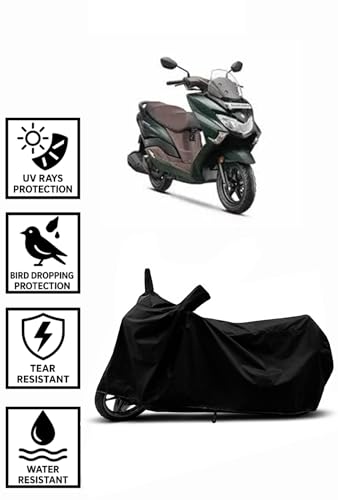 Image of Heavy Duty Waterproof Scooty & Bike Cover for Suzuki Burgman Street 125 - UV Resistant, Dustproof & Rain Protection, All-Weather Outdoor Cover for Bikes & Scooty with Buckle Straps