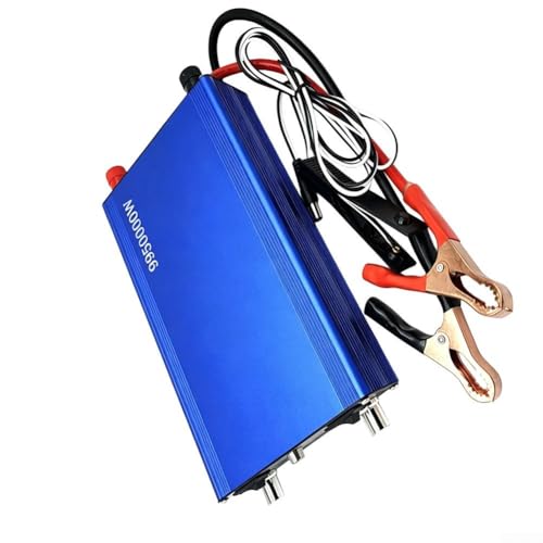Convertisseur double batterie 12V métal anti-panne pour voiture bleu