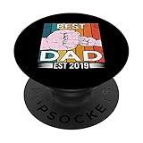 cool best dad est 2019 divertente padre kid mani festa del papà popsockets popgrip intercambiabile