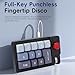 Zyyini 12 Keys Wired Mechanical Number Pad, RGB 12 Backlight Fully Programmable Macro OSU Keypad with Joystick Roller Type C Hot Swappable Work/Gaming Mode for PC Laptop Game (Black)