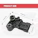 NOTISH Manifold Absolute Air Pressure MAP Sensor Air Intake Switch Compatible with Chevy 09-11 Aveo 07-19 Impala, 08-19 Buick Enclave, 07-13 GMC Sierra 1500, Replace 55573248 12591290