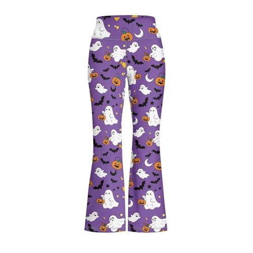 Image of Girls Flare Leggings Cute Bell Bottoms for Teen Girls Wide Leg Sweatpants for 5-14 T