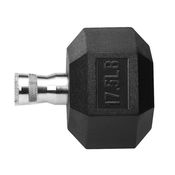 Hex Dumbbells Rubber Coated Cast Iron Dumbbell for Exercises - Image 3