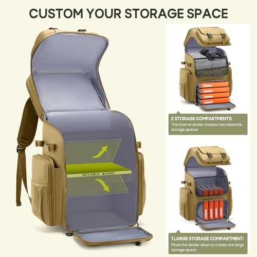 Image of RAINSMORE Fishing Backpack, 45L Large Water-resistant Fishing Tackle Bag