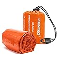 HONYAO Sacco a Pelo d'Emergenza, Coperta di Sopravvivenza Riutilizzabile, Coperta di Isolamento Termico di Primo Soccorso per Outdoor Campeggio Trekking Viaggiare