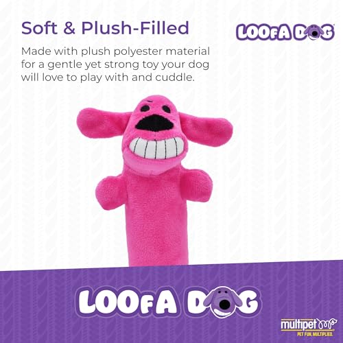 Multipet International Original Loofa Dog Mini 6-Inch Dog Toy (Assorted colors)