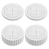 CORHAD Tablero de Bobinado para Crochet 20 Unidades Discos Kumihimo 32 Agujeros 10X10 CM Herramienta para Hacer Pulseras de Hilo Bordado y Manualidades para