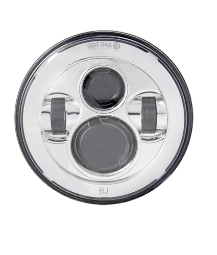 Phare de moto de 7 pouces LED antibrouillard Harley Softail Fat Boy