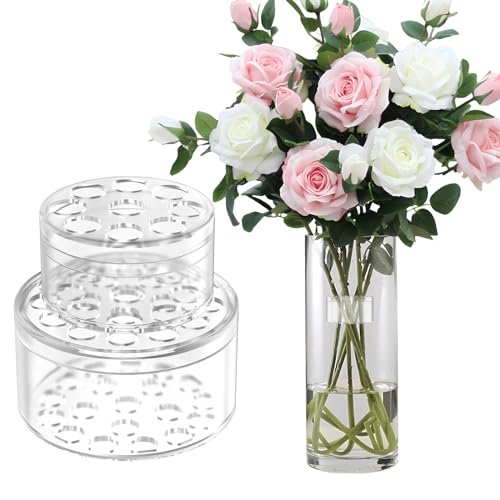Crywag 2PCS Spiral Ikebana Stem Holder Set for Flowers Bouquet Twister & DIY Floral Arranging Tool Ikebana Stem Holders for Flower Arrangements Flower Separator for Vase