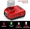 Cargador rápido de 12V compatible con cargador de batería Milwaukee 12V 48-59-2401 | Cargador rápido de iones de litio 12V 2A, doble USB, compatible con Milwaukee 48-59-2401 48-11-2401, montaje en pared, no original 8