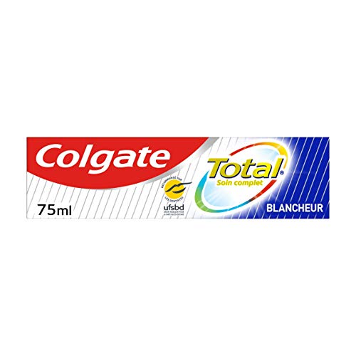 COLGATE - Total Blancheur Zahnpasta, entfernt Plaque und Flecken auf der Oberfläche der Zähne – 12 Stunden Schutz für Zähne, Zunge und Zahnfleisch – 75 ml – 4 Stück – verschiedene Modelle – Bild 3