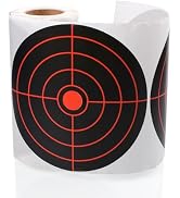 SKLK-SEL 100 Pack Splatter Targets, 6 Inch Splash Reaction Target Paper Stickers with Yellow Effe...