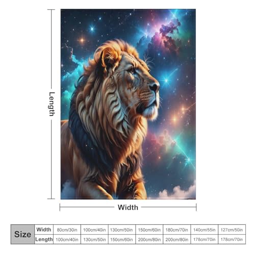 Couverture polaire lion plaid couverture flannel douce 140x180