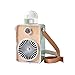 Timpfee Ventilador portátil para colgar en el cuello, recargable por USB, 3 velocidades, ventilador personal de humidificación, ventilador de cámara retro para mujeres, niños, acampar al aire libre