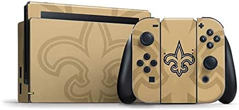 Skinit Decal Gaming Skin Compatible with Nintendo Switch Bundle - Officially Licensed NFL New Orleans Saints Tropical Print Design