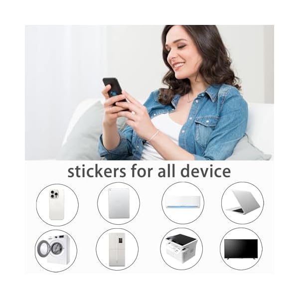 6pcs emf Blocker for Cell Phone Protector Neutralizer Sticker for Smartphone/Tablet/Laptop/TV Electronic Device - Image 4