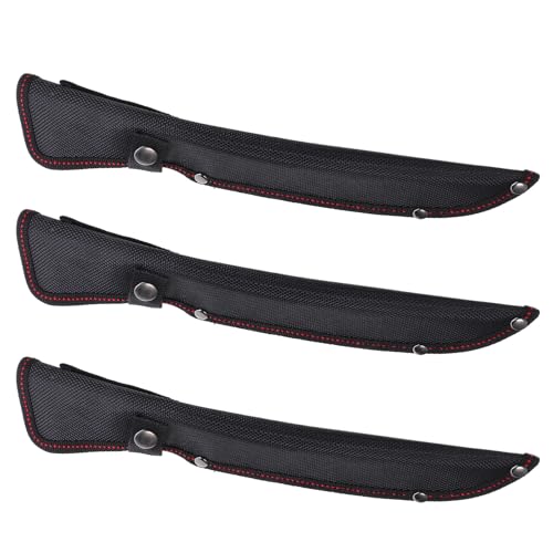 TOPBATHY Oxford Gewebe Messerscheide mit Druckknopfverschluss Messerschutzhülle 275 X 5cm Weiches Innenfutter Universelle Messerhülle für Küche Camping und Reisen